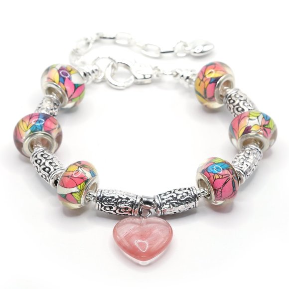 European Charm Bracelet - Daring Heart (0804) - Picture 1 of 4